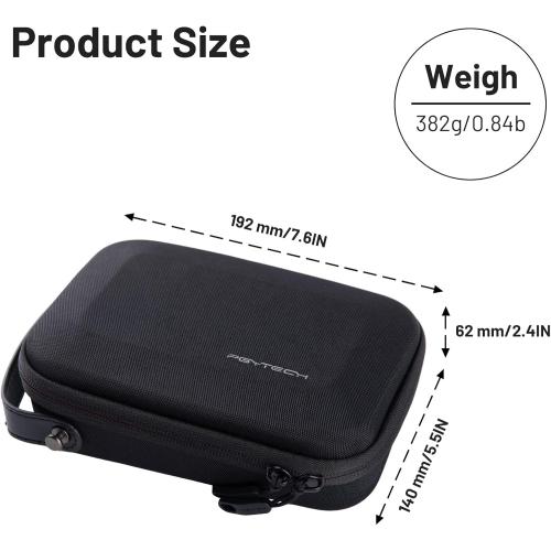 PGYTECH Camera Carrying Case, Storage Box Handbag for OSMO ACTION, DJI Pocket, Gopro Hero, DJI FPV Battery Carrying Bag for Mobile 3