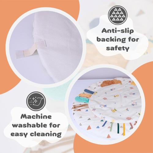 MOVA Baby Play Gym Baby Play Mat for Babies 0-6 0-12 Months Baby Tummy Time Play Mat Infant Play Mat for Babies Baby Activity Mat Gym for Floor Baby Playmat for Babies Newborn Play Mat Gift Boys Girls