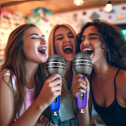 Zhanmai 12 Pieces Inflatable Microphones for Kpop Birthday Party Blow up Fake Microphone Prop Toy for Rock Star Musical Singer Concert Karaoke 80s 90s Movie Party Supplies (Vibrant Color)