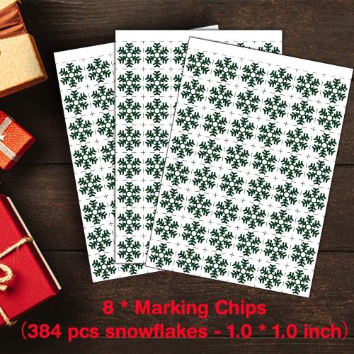 V-Opitos Large Size Christmas Bingo Game Cards, 6 * 8.5 Inch - 24 Players - Christmas Party Games for Kids and Adults, Xmas Bingo Card for Family/Class/Group Activities