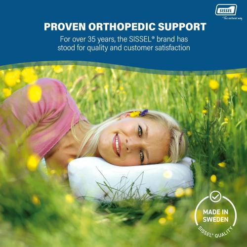 Classic Plus Neck Pillow | Orthopedic, Height-Adjustable, Ergonomic | Ventilation System, Polyurethane Foam | Ideal for Back & Neck Pain | Skin-Friendly Cover | 18.5x13x4.3/5.5 inches