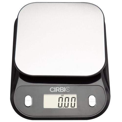Talking Kitchen Scales - Big Numbers with Clear Loud Voice North American Accent (Black)