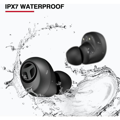 TRANYA Upgraded T10 Wireless Earbuds, 12mm Driver with Premium Deep Bass, Low Latency Game Mode, IPX7 Waterproof, Bluetooth 5.1 in Ear Headphones and Fast Charging