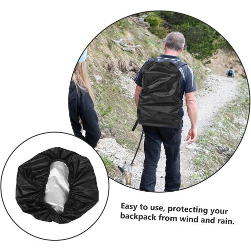 Waterproof Backpack Rain Cover Rainproof Anti- Cover for Hiking Camping Traveling Lightweight Reusable Outdoor Backpack Protector Fits 17.32 X 15.74 X 0.39 in Backpacks