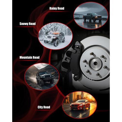 HUSCH Rear Ceramic Brake Pads Kit Fit For Dodge Durango, For Ram 1500