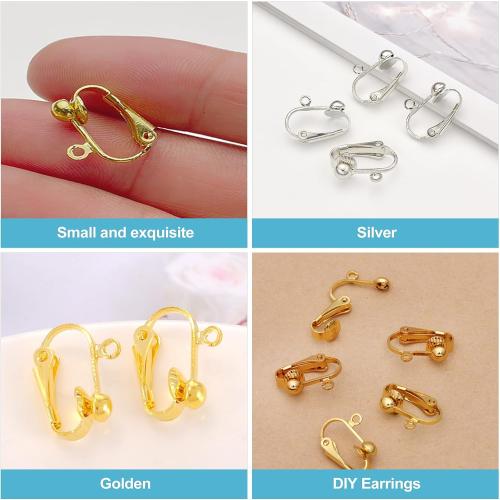 CoguZed 36-Piece Clip-On Earring Converter Set – Universal Fit for Pierced & Non-Pierced Ears (Gold & Silver Tones, Hypoallergenic Metal, Reinforced Secure Closure, Reusable)