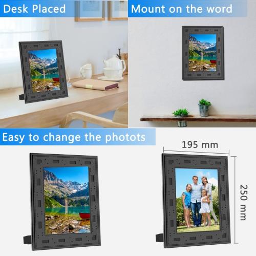 Picture Frame Camera, Security Camera WiFi 1080P, 365 Days Standby PIR Motion Detection HD Night Nision Real Time View Live Surveillance Wireless Mini Nanny Video Cam