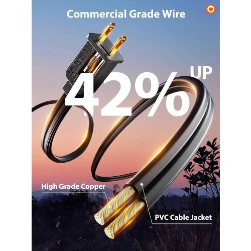 Size 48ft  LED Outdoor String Lights 48FT with Edison Vintage Shatterproof Bulbs and Commercial Grade Weatherproof Strand - ETL Listed Decorative Lights for Patio Garden