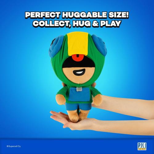 P.M.I. Brawl Stars Plush | 8-Inch Soft & Huggable Stuffed Toy | Collectible Plushie of Leon, El Primo, Colt, or Spike Mystery Pack at Random | Official Licensed Brawler Plush for Fans & Kids