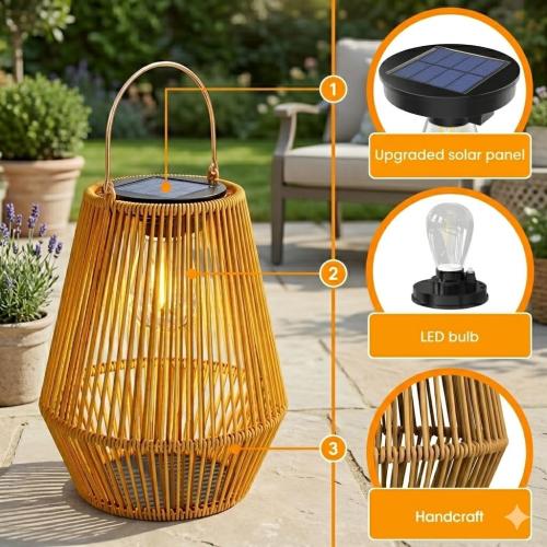 Solar Lanterns Outdoor Waterproof, KagoLing Solar Lanterns Outdoor Gifts for Women Mom Grandma Hanging Solar Lights Outdoor Garden Decor for Outside, Yard, Patio, Porch, Trees, Lawn, Pathway, 2 Pack