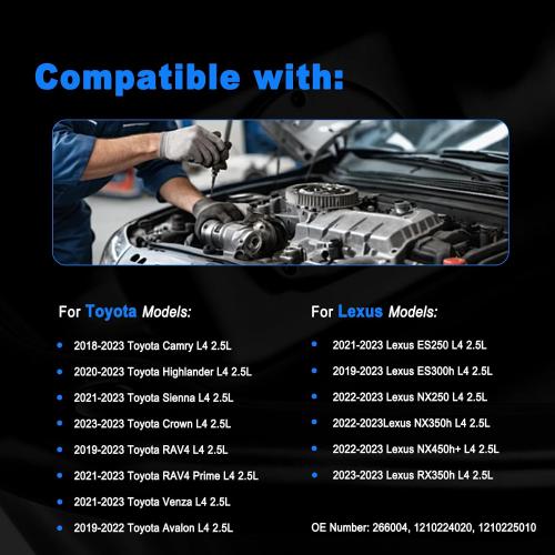 AUCERAMIC Engine Oil Pan for 2018-2023 Toyota Camry, 2020-2023 Highlander