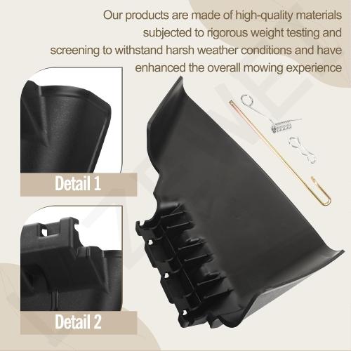 121-0739 Discharge Deflector Chute Compatible with Ex-Mark Toro Time-Cuter 74643 74750 74760 74395 7439074640 74641 74642 Lawn Mower