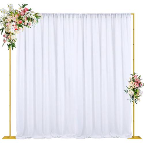 Wokceer 10x10FT Backdrop Stand Heavy Duty Pipe and Drape Kit Adjustable