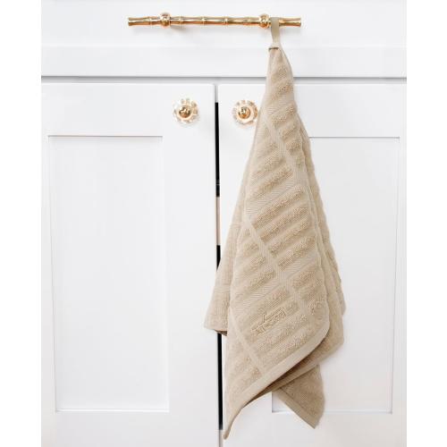 All-Clad Solid Kitchen Towels: Highly Absorbent, Super Soft Long Lasting - 100% Cotton, 17x30 Tea Towels for Cleaning & Drying Dishes, Pans, Glassware, or Countertops, (3-Pack), Cappuccino