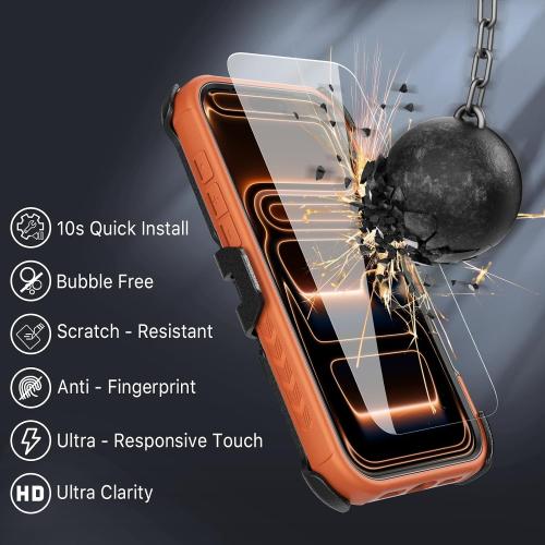 M MYBAT PRO for iPhone 17 Pro Max Case with Belt Clip Holster