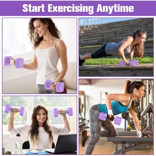 Hezeyferg 22LB 26.4LB 30.8LB Adjustable Dumbbells Set, Adjustable Weight Dumbbells with Multiple Levels, Hand Weights Sets for Women/Men Home Gym Full Body Workout