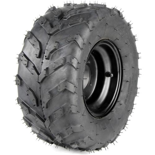 16x8-7 ATV Wheels, 3 lug 16x8-7 Tubeless Tires for Kazuma Quad ATV Go Kart UTV 125cc 150cc Off Road Tyres 3 Holes Rim set of 2