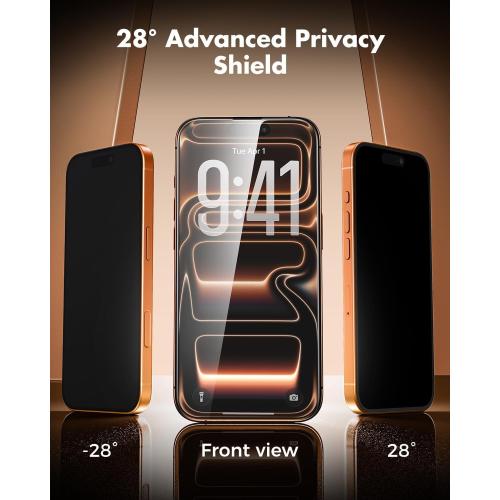 UNBREAKcable Privacy Screen Protector for iPhone 17 Pro Max 2 Pack