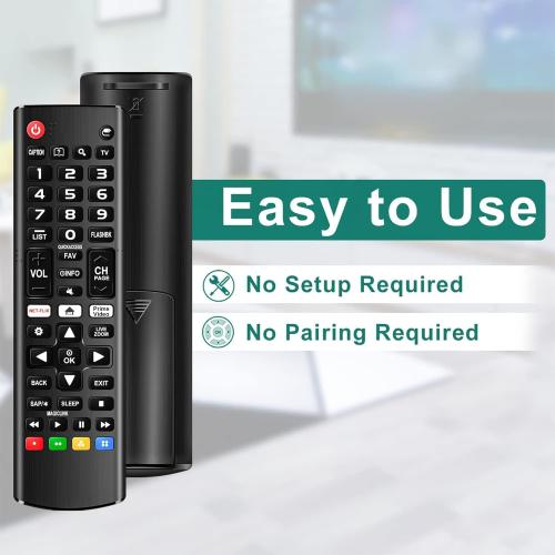 (Pack of 2) Universal Remote for LG Smart TV, Compatible with All LG TV Remote Control LCD LED OLED UHD HDTV 3D 4K Smart TV Models, Replacement Remote with Netflix Amazon Shortcuts Key