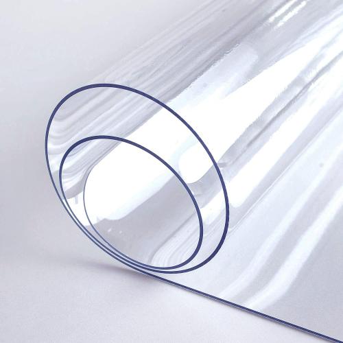 LovePads 1.5mm Thick 23 x 47 Inch Clear Table Cover Protector, Clear Table Protector, Plastic Table Cover, Table Pad for Dining Room Table, Clear Desk Mat Desk Protector for Writing Desk, Coffee Table