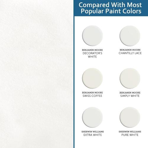 SUNWINGS 10-Pack Drop Ceiling Tiles, 24 x 48 White PET Decorative Ceiling Felt, 2ft x 4ft PET Waterproof Fire-Rated Covering Panels for Kitchen Bathroom Basement, Cover 80 Sq. Ft.