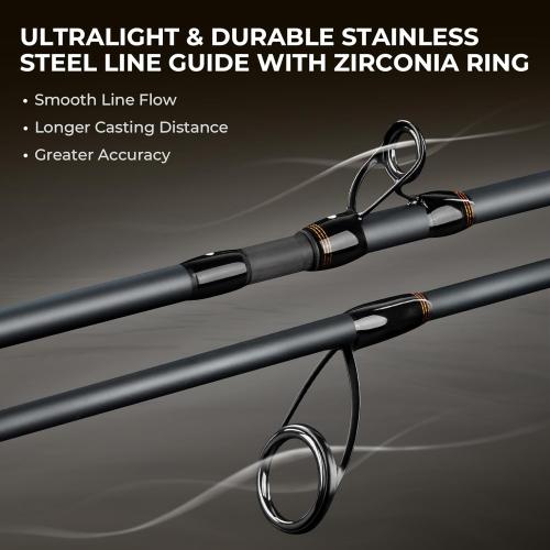 KastKing Zephyr Spin and Bait Finesse Fishing Rod, Lightweight Casting & Spinning Rods, IM6 Graphite Blanks, Cast Lure Down to 1/64oz, Zirconia Ring, Split Reel Seat, EVA Handle, Alignment Marker