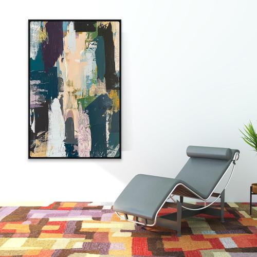 Metal Canvas Frame for 24x36 Oil Paintings, 1.5” Deep DIY Canvas Floater Frame for Portrait Landscape Prints Art Show Gallery Wall Home Office Living Room Decor (Black)