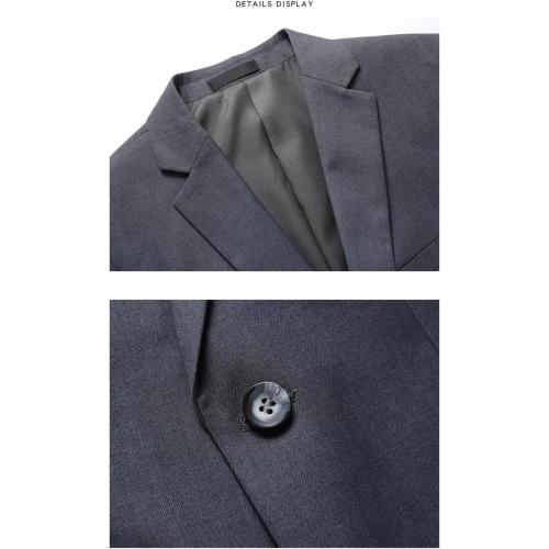 Size XL.  ..Men's Versatile Three-Piece Suit Set Jacket Vest Trousers Large Size Solid Shawl Lapel Blazer High Elasticity Outfit