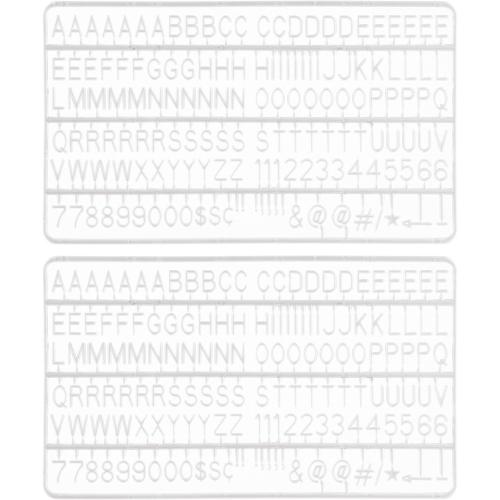 Letters for Felt Letter Boards, 300 Pieces Including Characters, Numbers & Symbols 0.7 Inch for Changeable Plastic Message Boards (White)