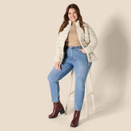 Amazon Essentials Women's XL Lightweight Long-Sleeve Water-Resistant Packable Puffer Jacket