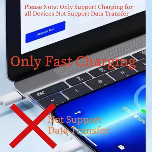 USB C Cable 20ft 1Pack USBC to USBC Cable Fast Charging,60W(3A) Compatible with iPhone 16/15 Pro Max/Plus,iPad mini 6/ Pro 2021,Mac-Book Pro 2020,Samsung Galaxy S24,Switch,Tablet,Laptop