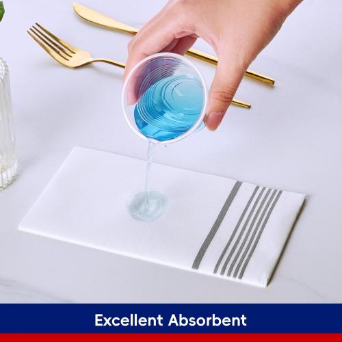 600 Pack Paper Napkins, Disposable Guest Towels Party Dinner Napkins Soft, Absorbent 3-Ply Hand Towels for Bathroom, Wedding and Events