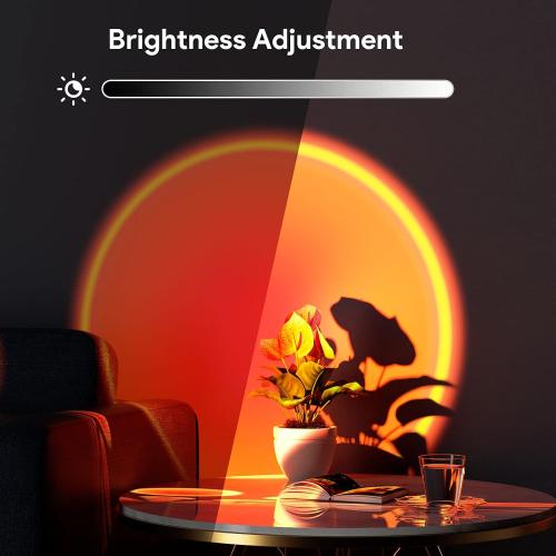 UNTESTED...Sunset Lamp Projection Led Lights with Remote, Multicolor Colors Night Light 360° Rotation Rainbow Lights 4 Modes Setting for Photography/Selfie/ Party/Home/Living Room/Bedroom Decor, Gifts for Women