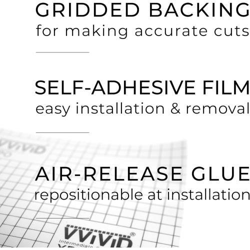 VViViD One-Way Perforated Vinyl Privacy Window Film Adhesive Glass Wrap Roll (3ft x 54 inches)