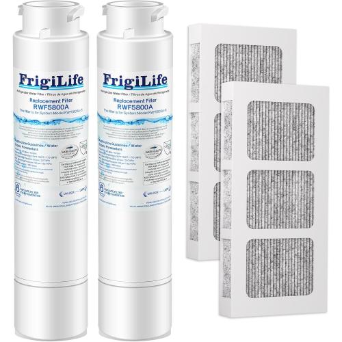 RWF5800A Refrigerator Water Filter Replacement for Frigidaire EPTWFU01 Pure Source Ultra II, Pure Source Ultra 2, EWF02, SCWFTCTO, CLCH128 GP006 DE022 and Pure Air Ultra 2 Air Filter 2 Combo