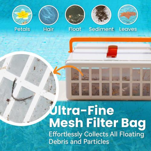 Pool Skimmer Robot Solar Dual Mode Solar Pool Skimmer