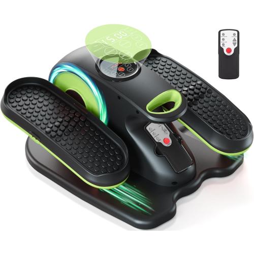 Under Desk Elliptical Machine, Ellipse Exerciser as Seen on TV for Seniors with Remote Control & 12 Adjustable Speeds, Elliptical Machine for Home