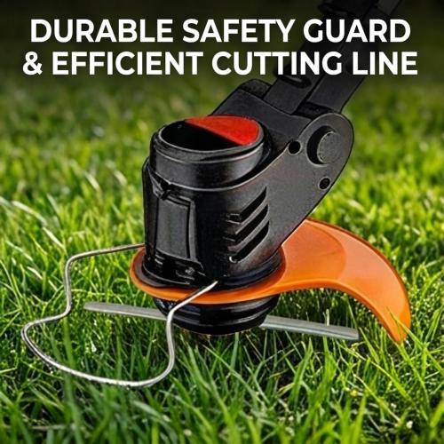 Weed Wacker, String Trimmers 24V Lawn Trimmer Grass Edger with Two 2.0Ah Li-Ion Battery Powered & 3 Cutting Blade Types Compact Power Tool for Lawn Yard Work