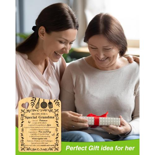 Grandma Gifts, Grandma Birthday Gifts from Grandkids Cutting Board Set Kitchen Valentines Day Gift for Grandmother Practical Gifts Christmas Birthday Mother's Day Gifts Idea for Nana Gigi