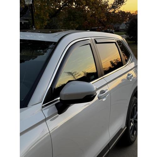 2023-2026 in-Channel Rain Guards for Honda CR-V Side Window Visor Deflectors CRV LX EX EX-L Sport Hybrid Sport Touring Durable Tinted Shades 2024 2025