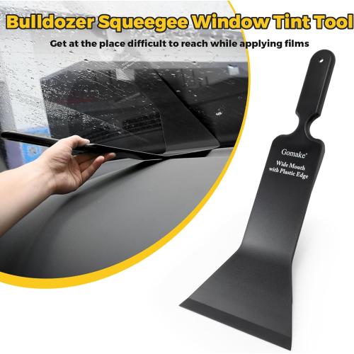 Gomake Window Tint Kit Vinyl Wrap Tool Car Windshield Back Window Tinting Tools with Bulldozer Squeegee Scrubber Paddle,Rubber Blade Scraper,Film Cutter for Car Wrapping,Vinyl Film Installation