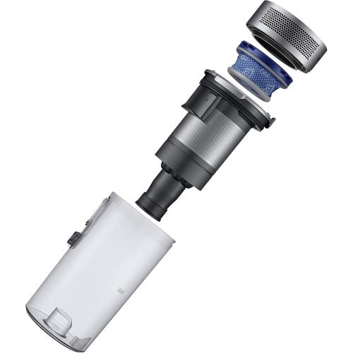 SAMSUNG Jet 75 Complete Cordless Stick Vacuum Cleaner w/ Clean Station, Removable Battery, Lightweight, Powerful Cleaning for Hardwood Floors, Carpets, Area Rugs, VS20T7551P5/AA, Silver