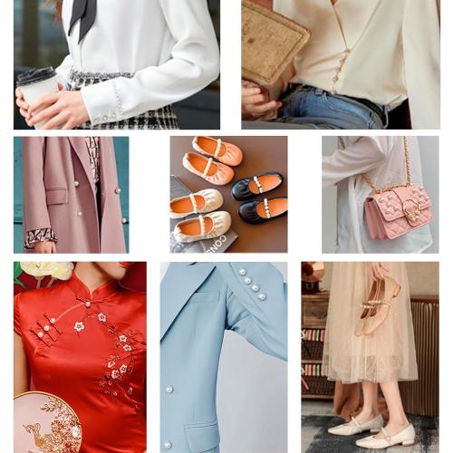 ZENGLU 8 Sets 12mm No-sew Pearl Buttons, Detachable Reusable Pins, Fixed Brooches, DIY Sweater Buttons, Woolen Sweaterspearl Button Set, for Women (Pearl, 12mm)