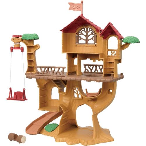Calico Critters Adventure Treehouse Gift Set, Collectible Dollhouse, Figure and Accessories