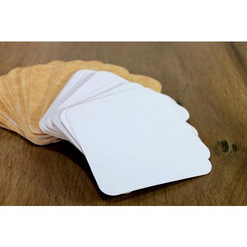 eSplanade Disposable Coaster - Made of Paper (Set of 100) - Use and Throw Reversible Coasters - Perfect for Bar, Hotel, Restaurant Purpose & Parties (Brown Square)