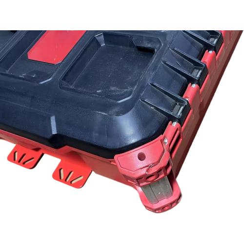 NyVoozy Packout Mounting Plate, Metal Base for Milwaukee Toolboxes, Wall or Floor Mount (2, red)
