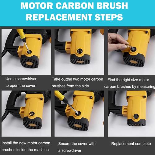 2pck Electric Motor Carbon Brushes 40Pcs 10 Different Sizes Replacement Repair Suitable for Repair Power Tools Part