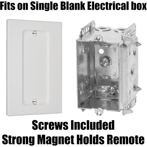 BERKLEY Wall Switch Cover Adapter Plate, Compatible with Philips Hue V2 Dimmer Remote (Single: Remote)