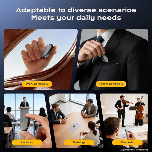 136GB(9800H) Magnetic Voice Recorder - Zutiifeu Voice Activated Recorder with DSP5.0 Noise Cancellation HD Recording Device for Classe/Meeting/Lecture