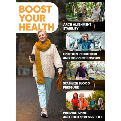 CRUVHEAL High Arch Support Inserts Men Women - Plantar Fasciitis - Comfort for Foot Pain Relief - Anti-Fatigue - Orthotic Shoe Insoles (XS, Black)